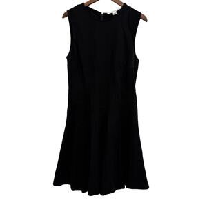 Diane von Furstenberg Women’s 14 Black Stretch Fit & Flare Sleeveless Dress
